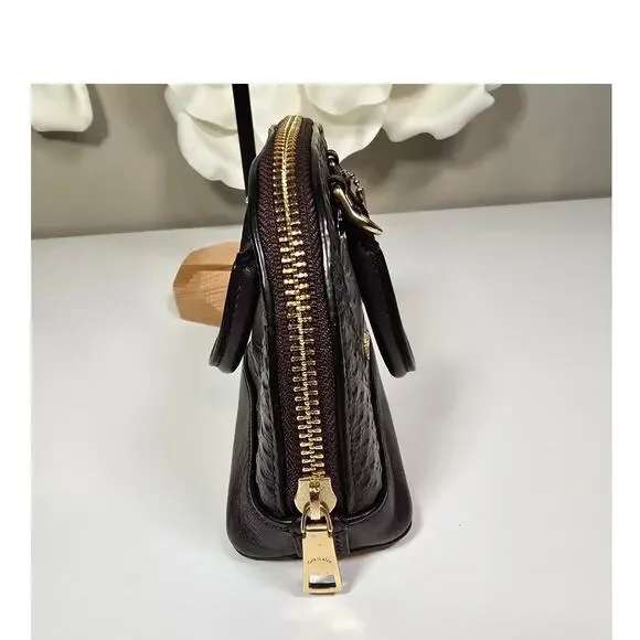 COACH Micro Mini Sierra Satchel Oxblood - Picture 4 of 8